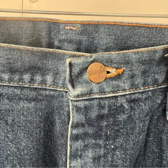 90s Wrangler 14MWG Cowgirl Blue 15x34 Vintage Made in USA Jeans Womens - Picture 4 of 9
